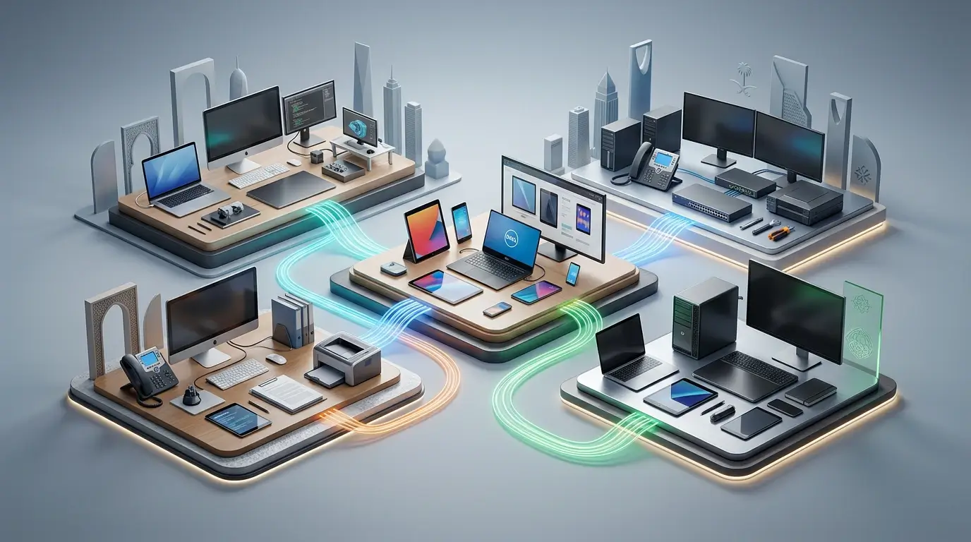 Cross-department communication system in Saudi Arabia with unified communication and enterprise networking